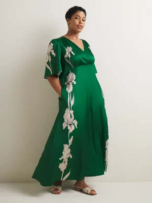 Women's Iconography Flute Sleeve Tea Dress