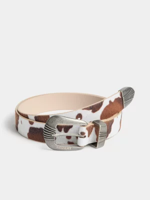 Redbat Unisex Cow Pony Hair Belt