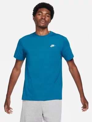 Nike Mens Sportswear Club Blue Tee