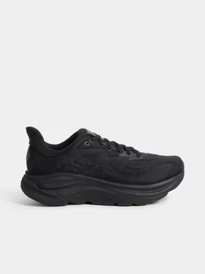 HOKA Men's Clifton 10  Black Sneaker