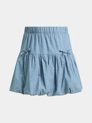 Jet Older Girls Chambray Bubble Skirt
