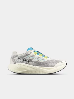 Salomon Mens Aero Blaze 3 GRVL White/Grey Trail Running Shoes 