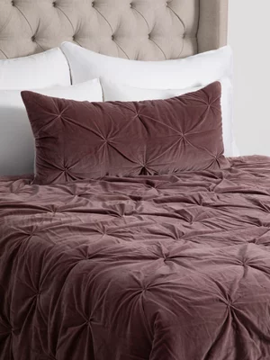 Grace Jaipur Velvet Quilt Rose Pink 200x230cm 