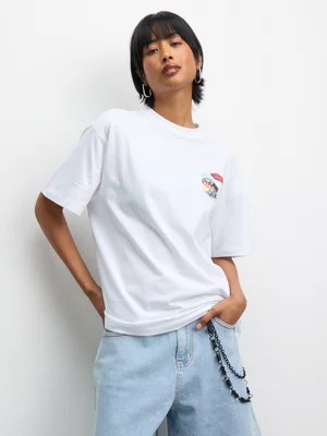 Redbat Women's Relaxed White T-Shirt