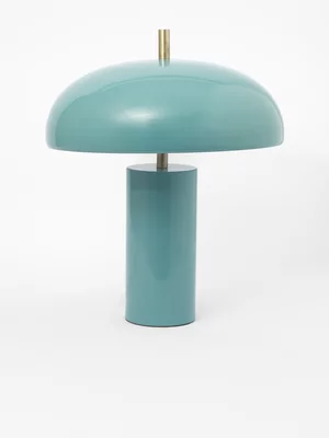Dome Table Lamp Teal 40cm