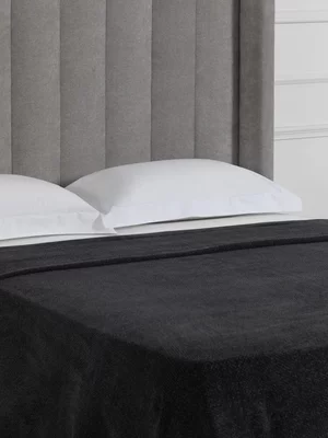 Guest House Chenille Waffle Blanket 220x240 Anthracite