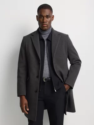 Markham Men's Smart Slim Grey Coat