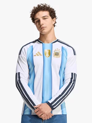 adidas Mens Argentina Home World Cup 26 Long Sleeve White/Blue Stadium Jersey