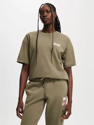 Women's Cotton On Green Active Graphic T-Shirt