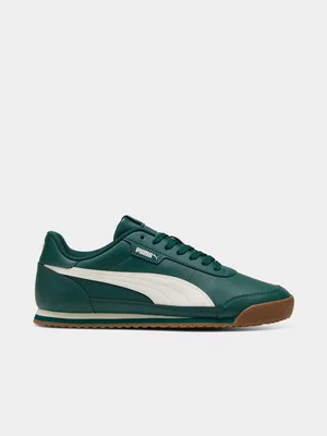 Mens Puma Turino II Green/White Sneaker