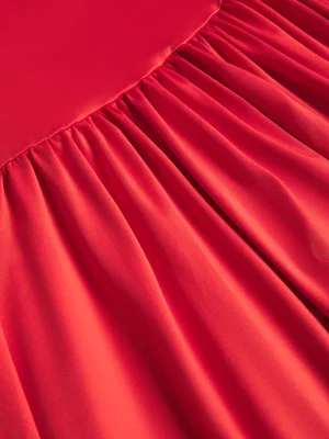 The FIX Women's Red Bandeau Dropped Waist Maxi Dress