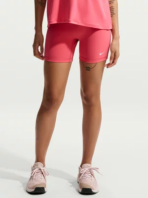 Nike Pro Womens 5 Inch Sea Coral/White Bike Shorts