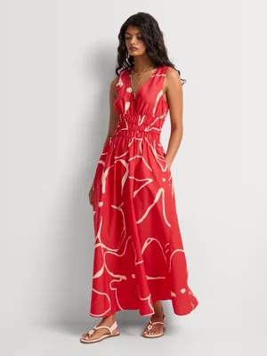 Floral Print Elasticated Waist Sundress