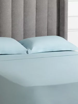 Sheraton Textiles Cotton Percale 200 Thread Count Flat Duck Egg