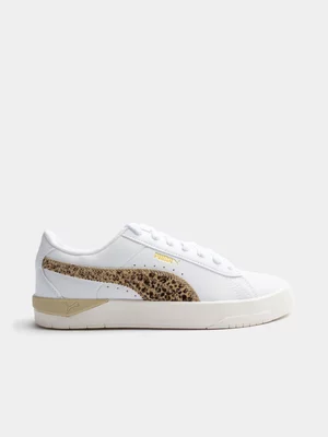 Womens Puma Jada Classic Animal Flaire White Sneaker