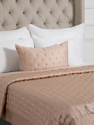 Grace Soleil Lumbar Scatter Cushion Blush 35x70cm