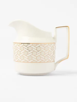 AH Aurum Gold Accent Porcelain Creamer Jug 300ml