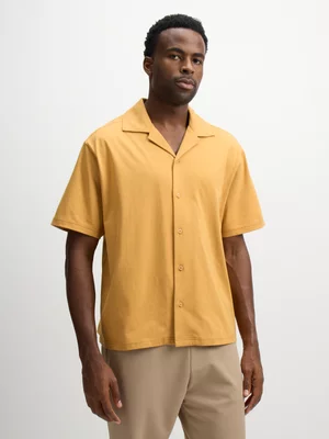 Exact Men's Yellow Knit Shirt