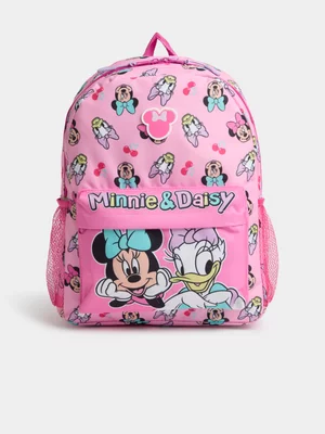 Jet Younger Girls Pink Minnie Daisy Fashion Backpack