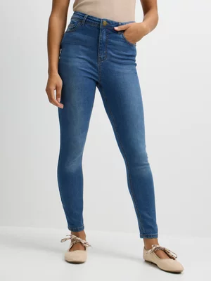 Exact Women's Mid Wash Skinny Jeans