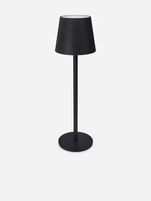 H & S Collection Table Lamp 10X36Cm Black