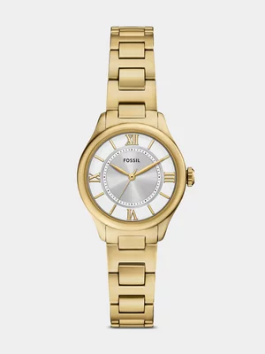 Fossil Gilmore Gold Plated Stainless Steel Bracelet Watch