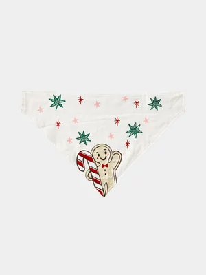 Cotton On Red Pet Family Christmas Bandana 
