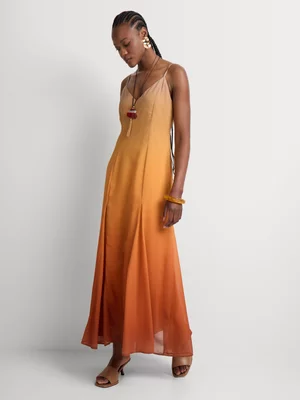 Ombre Maxi Slip Dress