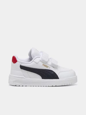 Toddlers Puma Shuffle Downtown Low V White/Black Sneaker