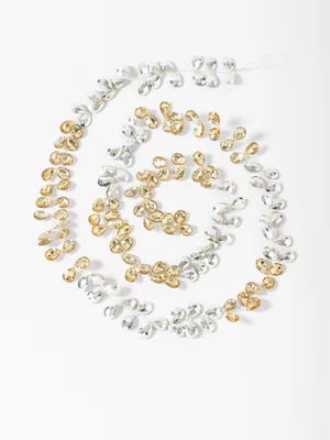 Christmas Garland Silver & Gold 149cm