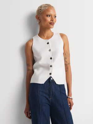 Button Through Knit Vest