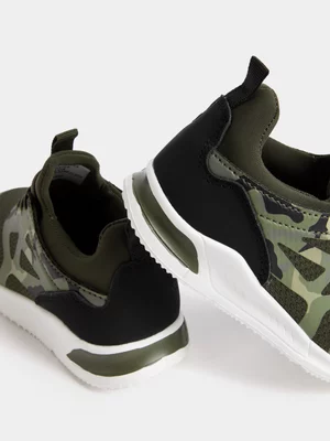 Exact Younger Boy's Fatigue Camo Sneakers 
