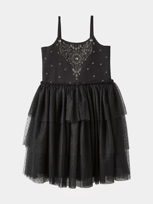 Cotton On Kids Girl Black Isabella Dress Up Dress