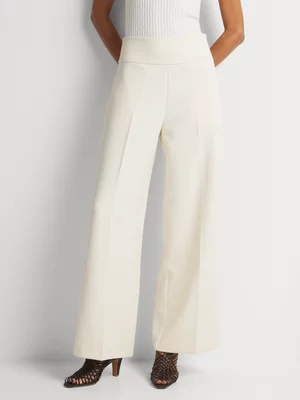 Luella Wide Leg Broad Waistband Pants