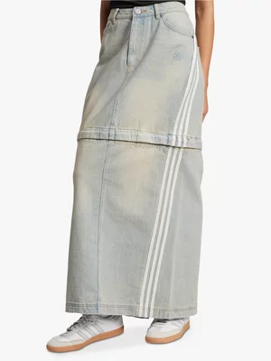 adidas Originals Women's Adilenium Season 3 Two-In-One Light Blue Denim Skirt