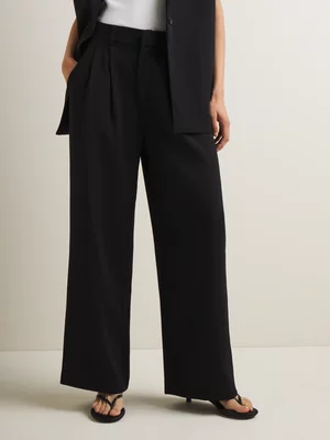 Women's Iconography Pleat Front Wide Leg Trouser