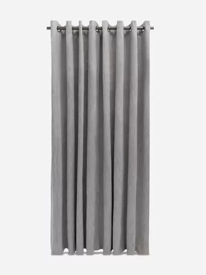 Volpes Cara Blockout Silver Eyelet Lined Curtain