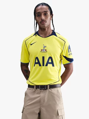 Nike Mens Tottenham Hotspur 3rd 25/26 Yellow/Blue Stadium Jersey