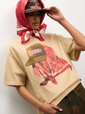 Redbat Women's Peak Scarf Stone T-Shirt