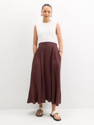 Exact Women's White & Chocolate Combo Dress 
