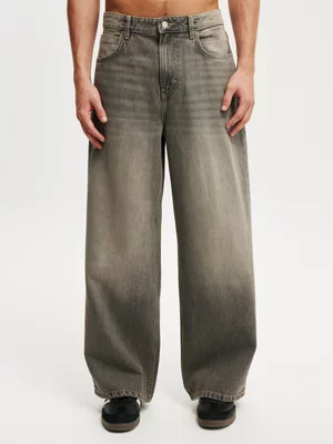 Men's Cotton On Grey Super Baggy Jeans