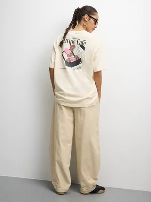 Adidas Originals Women's 3 Stripe Café Doughnut T-shirt