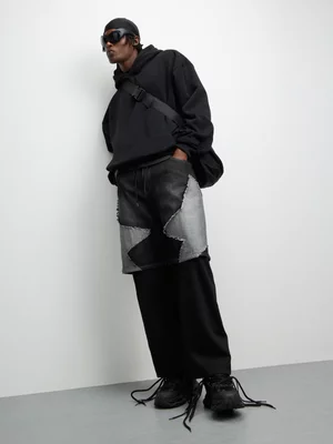 The FIX Men's Black Baggy Hoody