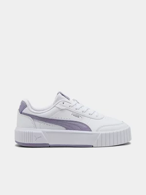 Women's Puma Carina Mia White/Purple Sneaker