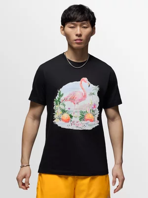 Jordan Men's Flight Essentials Flamingo Graphic Black T-Shirt