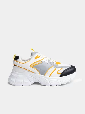 Women's TomTom Mega White/Orange Sneaker