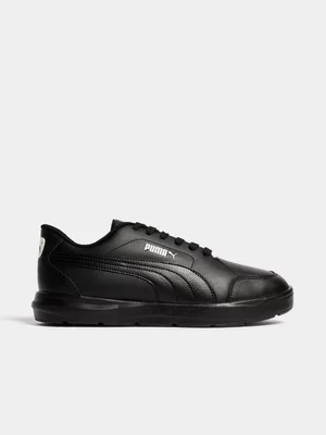 Junior Puma Evolve Court Black Sneaker 