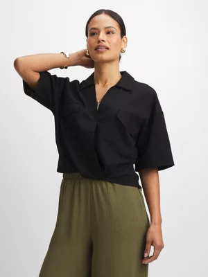Jet Women's Black Cargo Shirt