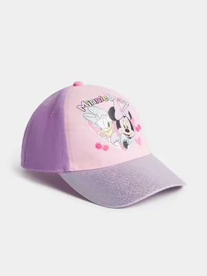 Jet Younger Girls Pink & Lilac Minnie Peak Cap