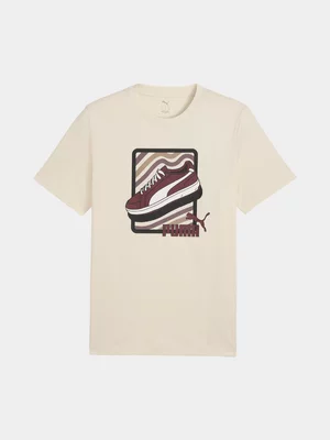 Puma Mens Sneaker Graphic Snow Tee